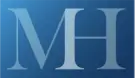 A picture of the firm's logo, with the letters M and H in a blue box.